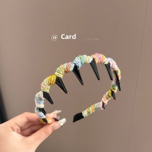 New Colorful Knitted Wave Hairband Womens Fashionable Stylish Hair Accessory Face Washing Hair Clip Korean Style Headband