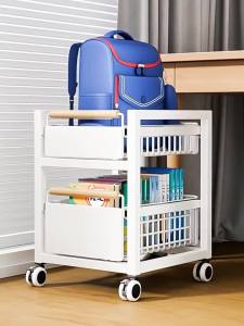 B&W | Mobile Under-Desk Book Storage Cart