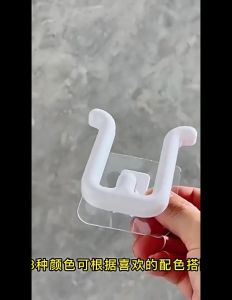 FinDee 4pcs ที่เก็บรองเท้าติดผนังไม่ต้องเจาะ ที่เก็บรองเท้าติดผนัง ที่แขวนตากรองเท้า Slipper holder