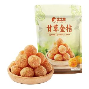 BIBIZAN | Ô mai kim quất sấy cam thảo sấy dẻo dịu họng thanh mát món ăn vặt nội địa Trung