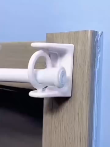 2Pcs 360° Rotatable Retractable Pole Fixator Strong Adhesive Towel Rod Shower Curtain Rod Bracket