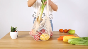 Eco-friendly Reusable Cotton Mesh Bag Biodegradable Compostable Sustainable Natural Plant-based ECOFRIENDLY