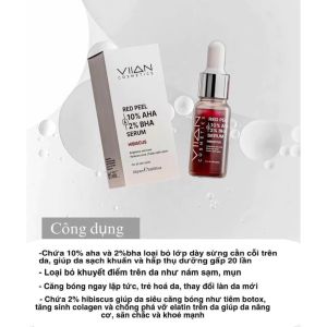 BEST SELLER -Serum Red Peel Da VllAN 10%AHA & BHA 2% – RED PEEL NHÀ VIIAN KHÔNG ĐAU - KHÔNG BONG - KHÔNG TRÓC - KHÔNG ĐỎ
