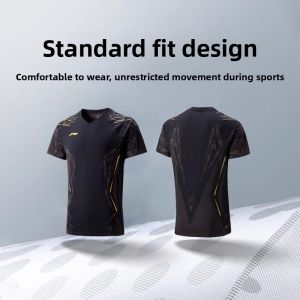Li-Ning | Professional Short Sleeve Breathable Quick-dry Badminton Clothing