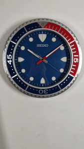 100% ORIGINAL SEIKO Lumibrite Diver Quiet Sweep Analogue Wall Clock QXA849 (QXA849A QXA849K QXA849S) [Jam Dinding]