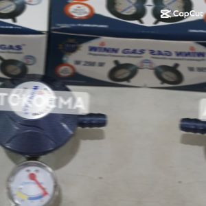 Kepala Gas / Regulator Kompor Gas + Meter Winn Gas W18M Tekanan Rendah