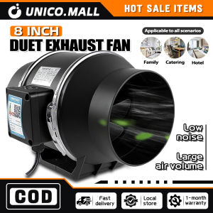 Exhaust Fan 4"/5"/6"/8"inch diagonalflow pressurized fan bedroom livingroom toilet guest room kipas ekzos High Suction Power Extractor FanVentilation Fan