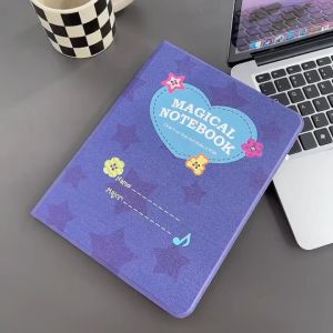 ⭐ 24 ชั่วโมงส่ง น่ารัก สีม่วง Star เคสสีชมพู สำหรับ iPad Gen10 10.9 2022, Gen9 10.2 pro 11 2021 และ Air4 5 Case ใส่ปากกาได