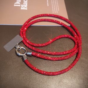 Luxury Long Diamond Phone Chain Elegant Crossbody Womens Water Diamond Mobile Phone Case Anti-loss Hanging Rope Glitzy New Crystal Chain