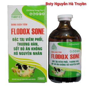 Chai FLODOX SONE Viêm Phổi Thương Hàn Sốt Bỏ Ăn Không Rõ Nguyên Nhân Cho Thú Cưng