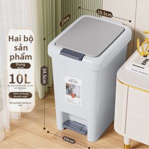 SIVASS | Thùng Rác Đạp Chân Dung Lượng Lớn