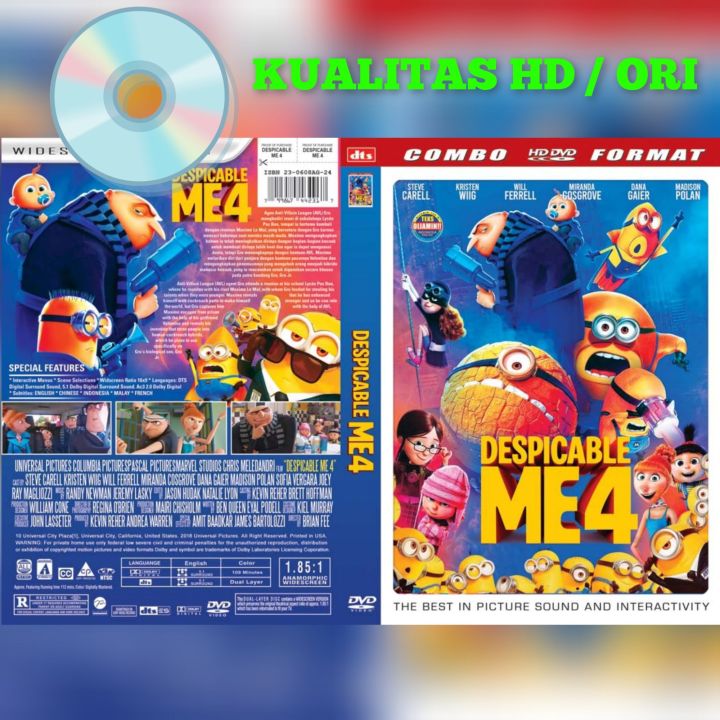 Kaset Film Kartun Animasi DESPICABLE ME 4