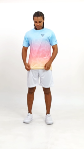 Regaloapparel - Edition Running - Gradient Sky Series - Jersey/Baju Olahraga Lari/Gym/Badminton Anti Uv