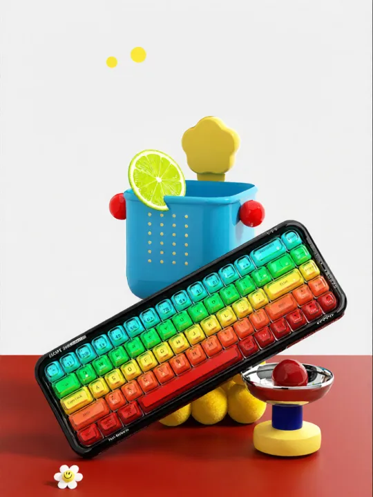 Mofii | Semi-Transparent Wireless Multi-Mode RGB Lit Keyboard