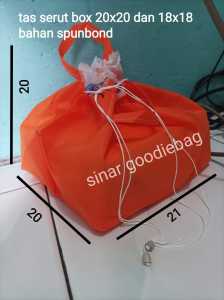 Tas hajatan serut 20x20 box nasi snack isi 12pcs