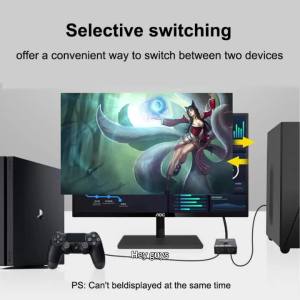 xiede | HDMI-compatible Switch Bi-Direction 2.0 Splitter 2x1/1x2 Adapter 2 in 1 out Converter for PS4 Pro/4/3 TV Box 4K Switcher