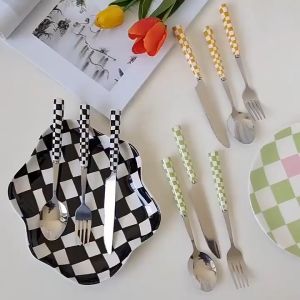 MALOHOME - CAMELIE Cutlery Spoon Fork Knit [SATUAN/ SET] Sendok Anak Alat Makan Sendok Garpu Pisau Anti Karat Peralatan Makan Malo Home