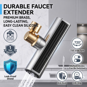 Waterfall Kitchen Faucet Extender Premium 3-in-1 Tap Adapter 360° Anti-Splash High Pressure Sink Nozzle