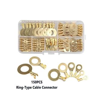 150PCS Skun Ring Cincin Terminal Baut Bulat Kabel Lobang M6 - M10