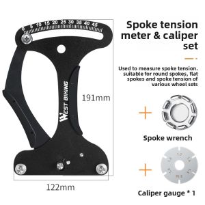 West Biking | Bicycle Wheel Truing Tension Gauge and Wrench Kit