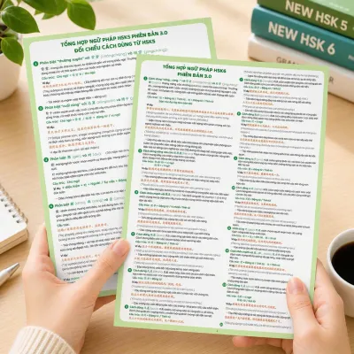 Tổng Hợp Ngữ Pháp HSK1-6 Phiên Bản 3.0