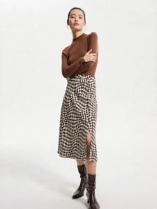 Vero Moda | Chân Váy Xẻ Dáng Thời Trang Đường Phố In Hình Hình Học Đính Vai