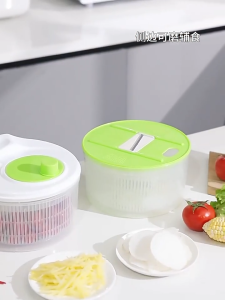 เลือกสีได้ ตะกร้าล้างผัก ช่วยให้ผักกรอบ กระปุกล้างผัก ตะแกรงล้างผัก สลัดน้ำออกจากผัก ถนอมผัก ผักไม่แช่น้ำ พร้อมส่ง