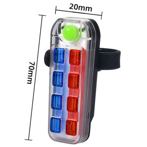 Đèn Hậu Xe Đạp 8 LED Sạc USB Đèn Báo An Toàn Nhấp Nháy Cho Xe Đạp Leo Núi Đèn Cảnh Báo Khi Đạp Xe Ban Đêm Thiết Bị An Toàn Xe Đạp