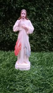 Tượng Công giáo Chúa thương xót 17cm chất liệu gốm sứ tượng trang trí xe hơi để bàn quà tặng