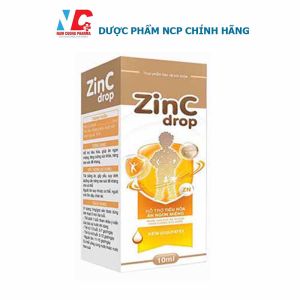 Kẽm nhỏ giọt ZINC DROP Hỗ trợ mọc tóc móng da tăng đề kháng giúp bé ăn ngon - Hộp 10ml