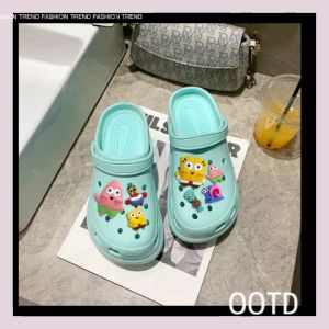 NDDshop 🌈รองเท้าตัวโต✨ สาวๆที่ต้องการเสริมส้น สุดปังใส่สบายพร้อมตัวติกการ์ตูนรูปฟองน้ำสุดน่ารักก