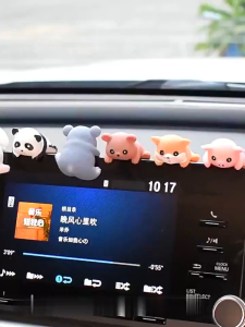 MI-C1301 Ornamen Miniatur 6 Motif Hewan Lucu Pajangan Hiasan Dashboard Laptop HP / Miniatur Lucu