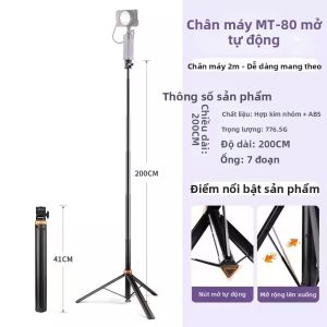 Chân Máy Đa Năng Di Động Hợp Kim Nhôm Có Tính Nén 2m