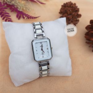 Jam Tangan Wanita Rantai Mika Keramik Analog Mirete Original Mewah Berkualitas Cod Bayar Di Tempat