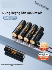Doublepow | Pin Lithium Sạc Lại Dung Lượng Cao 1.5v