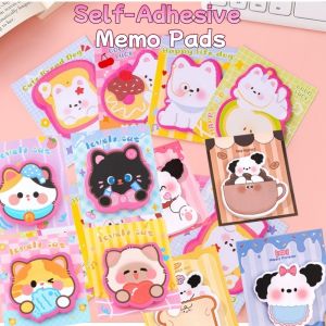 Elementary Student Self-Adhesive Memo Pads 30/120/240 Sheets Cartoon Dog Sticky Notes & Creative School Supplies More 15 Colors
