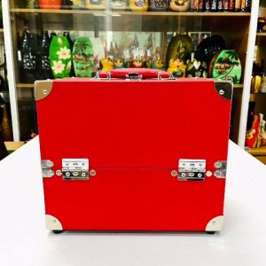 TẶNG PHẤN MẮT NHŨ HÀN QUỐC CAO CẤP - Thanh lý Cốp cao cấp bọc gôc đựng mỹ phẩm dụng cụ phun xăm nối mi HANA size 30x20x25 cm có khóa an toàn