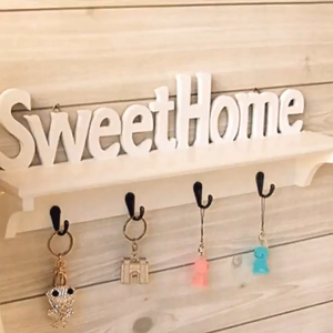 Decorative Wall-Mounted Rack Simple Wall-Mounted Rack Save Space Pemasangan Dinding Multifunctional