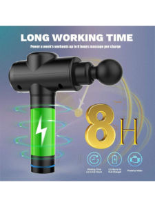 Professional Electric Mini | Deep Massage Multi-speed Adjustable Four Types of Massage Head | for Sport Body Fascial Gun Massage Vibrating Device | Cod | Philippines Stock