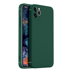Cube Flat Edge Silicone Soft Matte Case for iPhone 12 Pro Max / 12 Pro / 12 Mini / 12