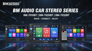 BM AUDIO BM-7010BT / BM-7020BT / BM-7033BT 7” Touch Screen Car Stereo Bluetooth USB Micro SD AM/FM AUX Mirror Link Rear Camera Input 45W x4