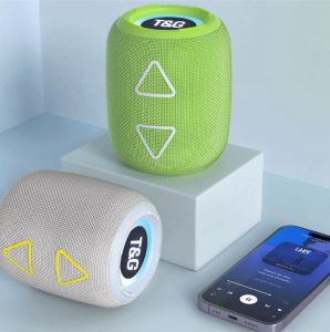 T&G TG655 TWS Bluetooth V5.3 Portable Wireless Stereo TF Card USB AUX In FM Radio & Hands-Free Call Function Speaker