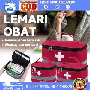 3pcs First Aid Kit Medicine Bag Portabel Nurse Kit Tas P3K Medis Travel Tempat Obat P3K s m L