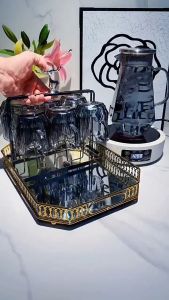 Bộ Bình Cốc Kim Cương Gosu XY-9165 Chất Liệu Thủy Tinh Cao Cấp Chịu Nhiệt Tốt Sang Trọng Lịch Sự