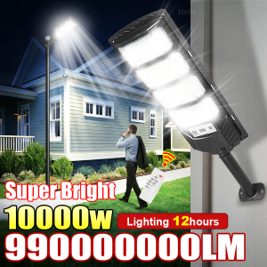 NEW 990000000LM Solar LED Lamp Ourdoor Powful Motion Sensor Solar Light Garden Street Wall Spotlight Lamp