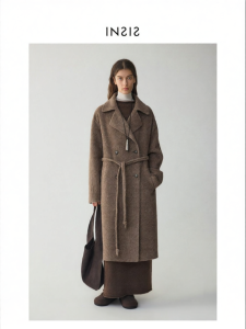 INSIS FEMME | Winter New Drop Shoulder Alpaca Fur Coat with Double Round Ropes