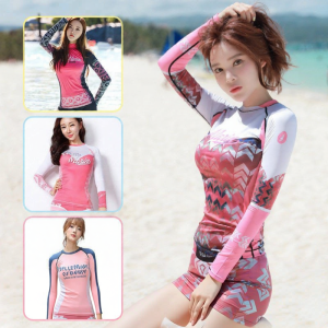 UV Protection Diving Rash Guard Swimwear Long Sleeve Separable