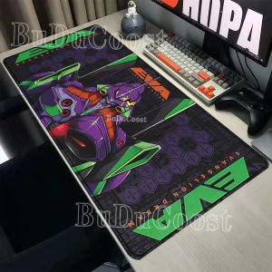 Bandai | Mouse Pad Evangelione EVA 01 Large XXL Anime Office Accessories Computer Gaming Mousepad PC Gaming E-sports HD Printing Desk Mat