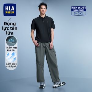 HLA | Áo Polo Nam Thoáng Khí Hút Ẩm Co Dãn Nhẹ