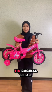 3-5 YEARS OLD KIDS 12 INCH BICYCLE READY STOCK !! kids bicycle Hello Kitty Spiderman Batman (1299) with Training Wheel